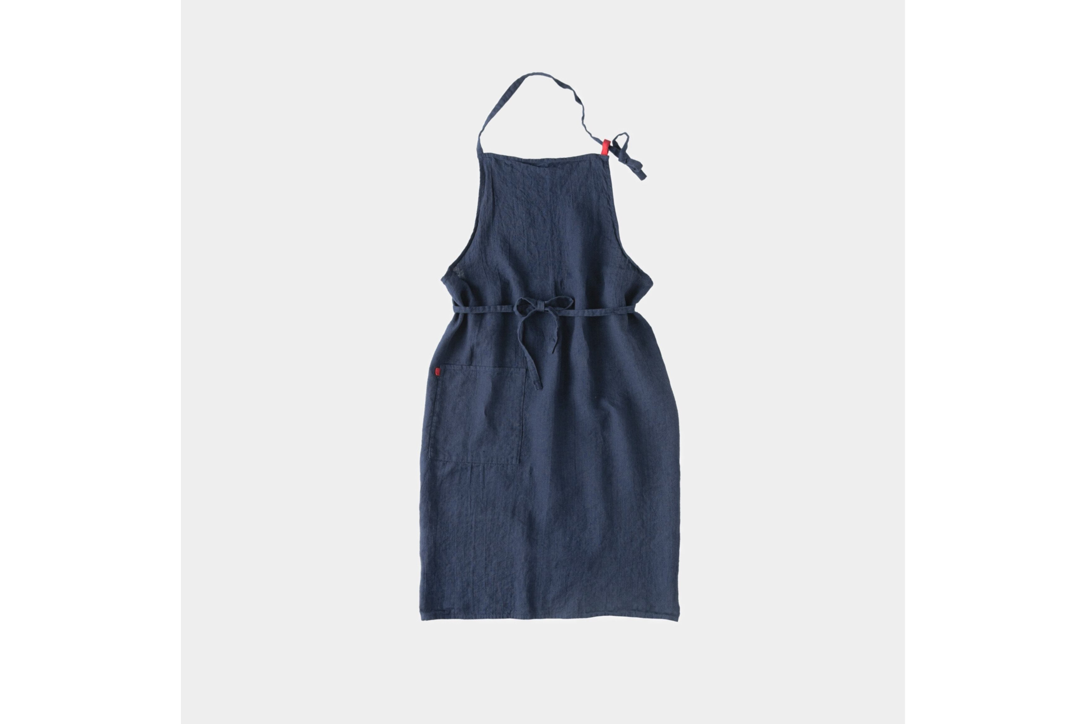 Lino e Lina リネン フルエプロン Manon（ノクターン） | Zakka so-la
