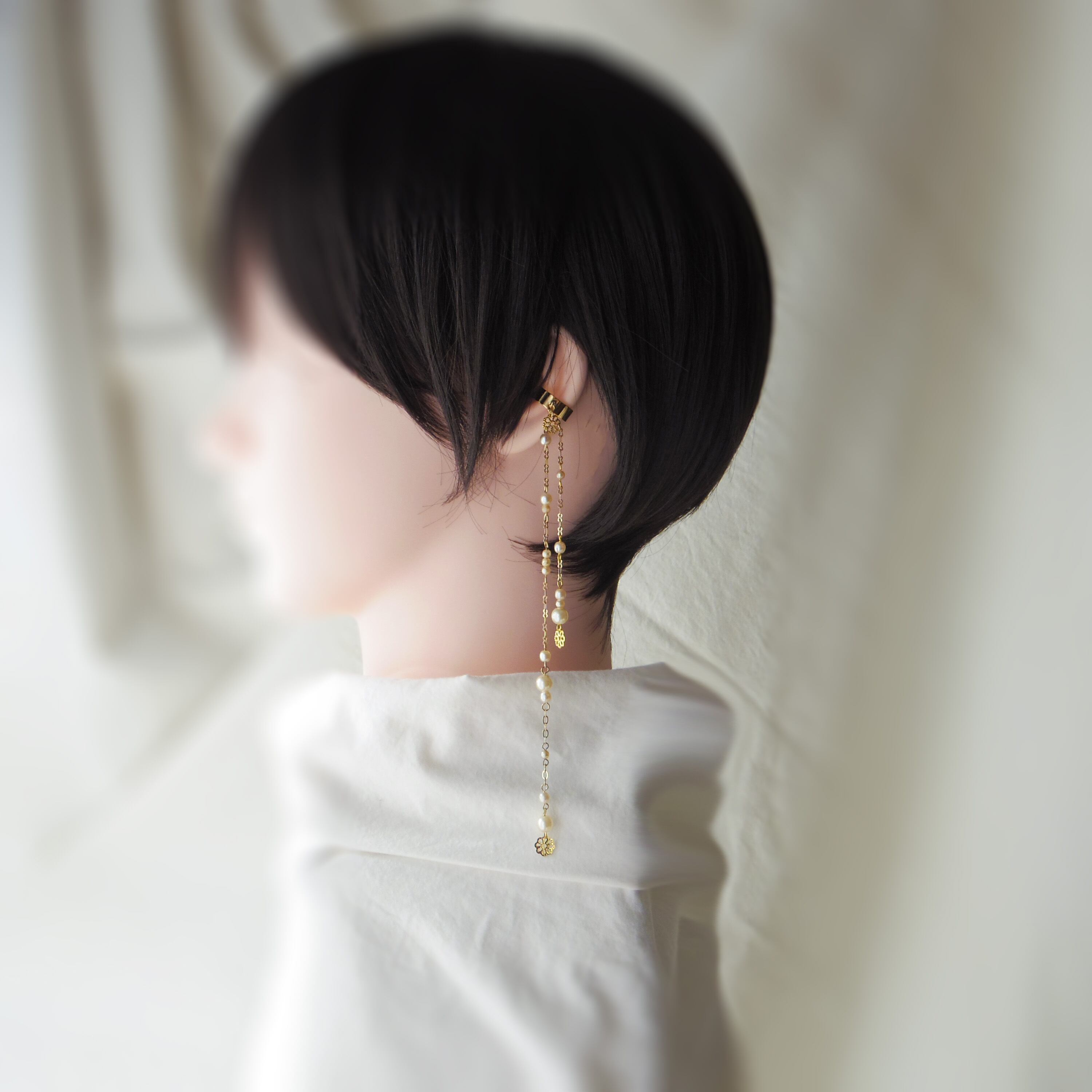 かたっぽイヤーカフ「りん、きらきら」