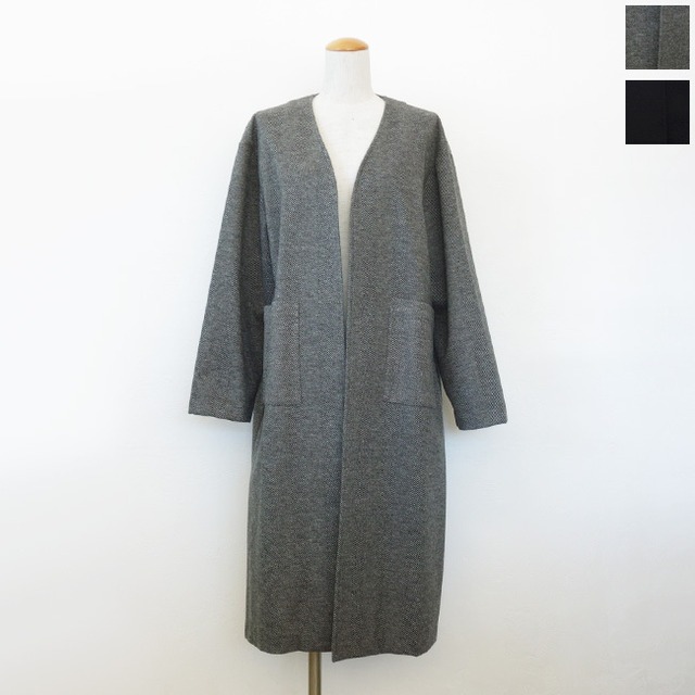 ATELIER SIX (アトリエシックス) コート ニードルストレッチ ノーカラー ロング SK-21269477 ◇