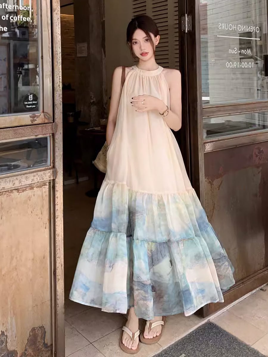 【中古】フレイアイディー FRAY I.D ケープスリーブドレス ロングワンピース フェイクレイヤード 半袖 0 S 黒 中古】フレイアイディー FRAY I.D ケープスリーブドレス ロング