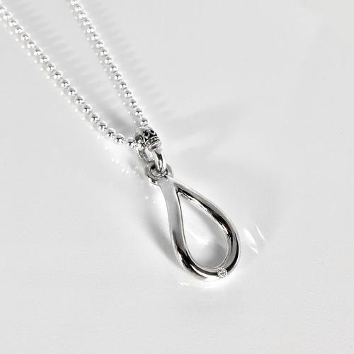 PENDANT [OPEN TEARDROP] with DIAMOND / オープンティアドロップダイヤモンドペンダント