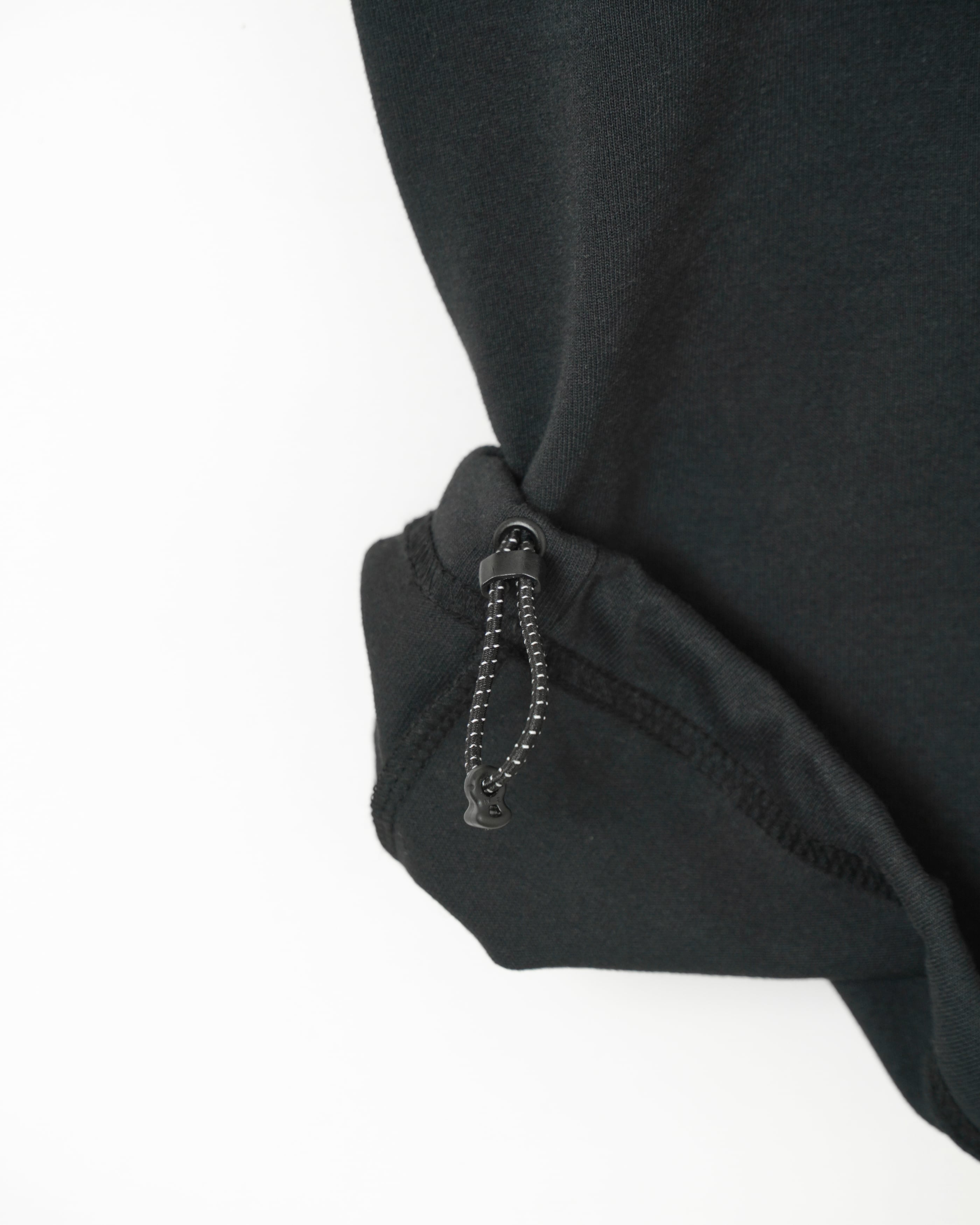 OPTSTUFF] DRAWSTRING TECH T-SHIRT (BLACK) | OPTSTUFF
