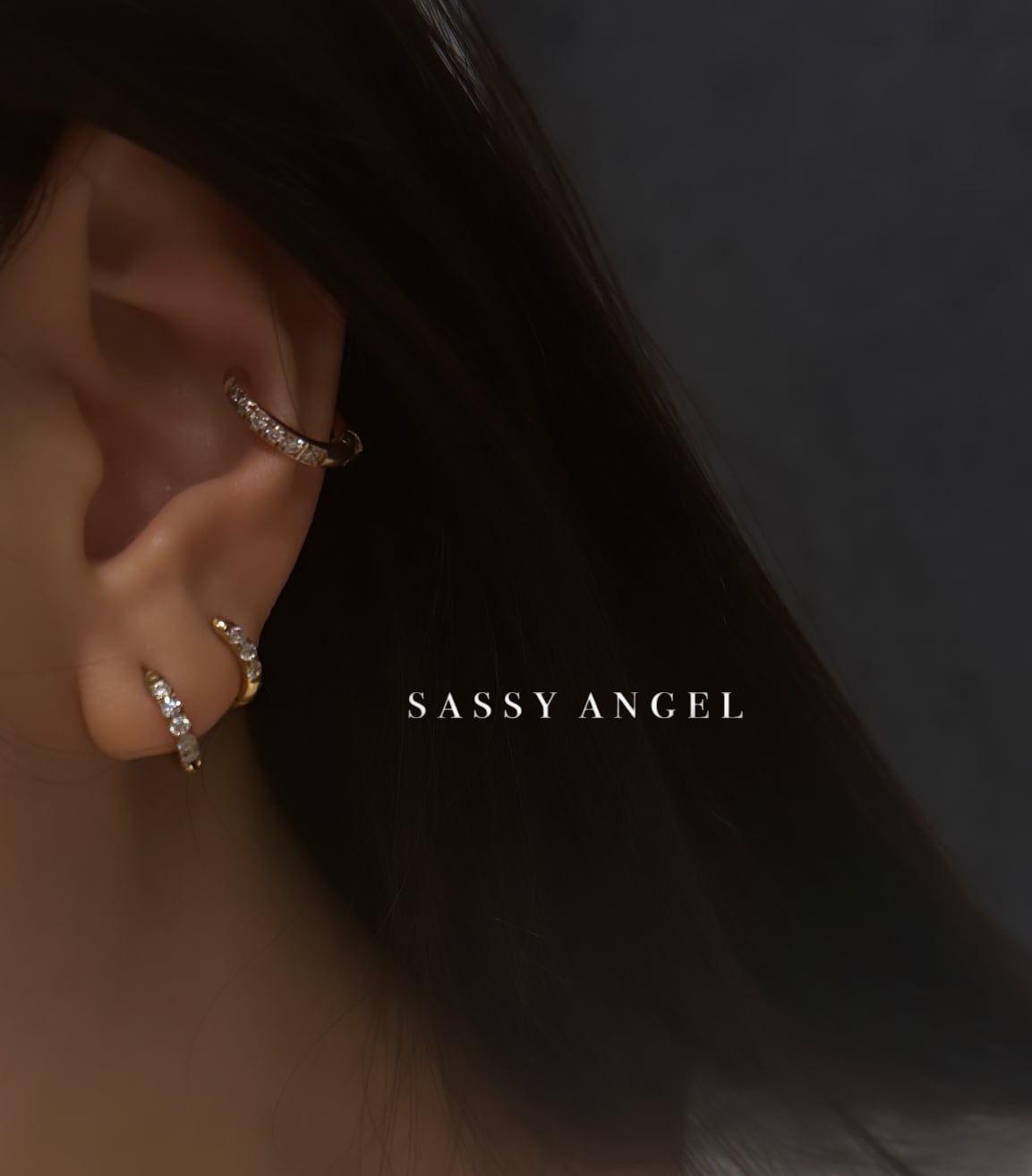 フープジルコニアイヤリング・イヤーカフ | SASSY ANGEL