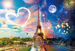 【在庫のみ】ビバリー(BEVERLY) ビバリー 1000ピース ジグソーパズル Paris Day to Night(49×72㎝)1000-020