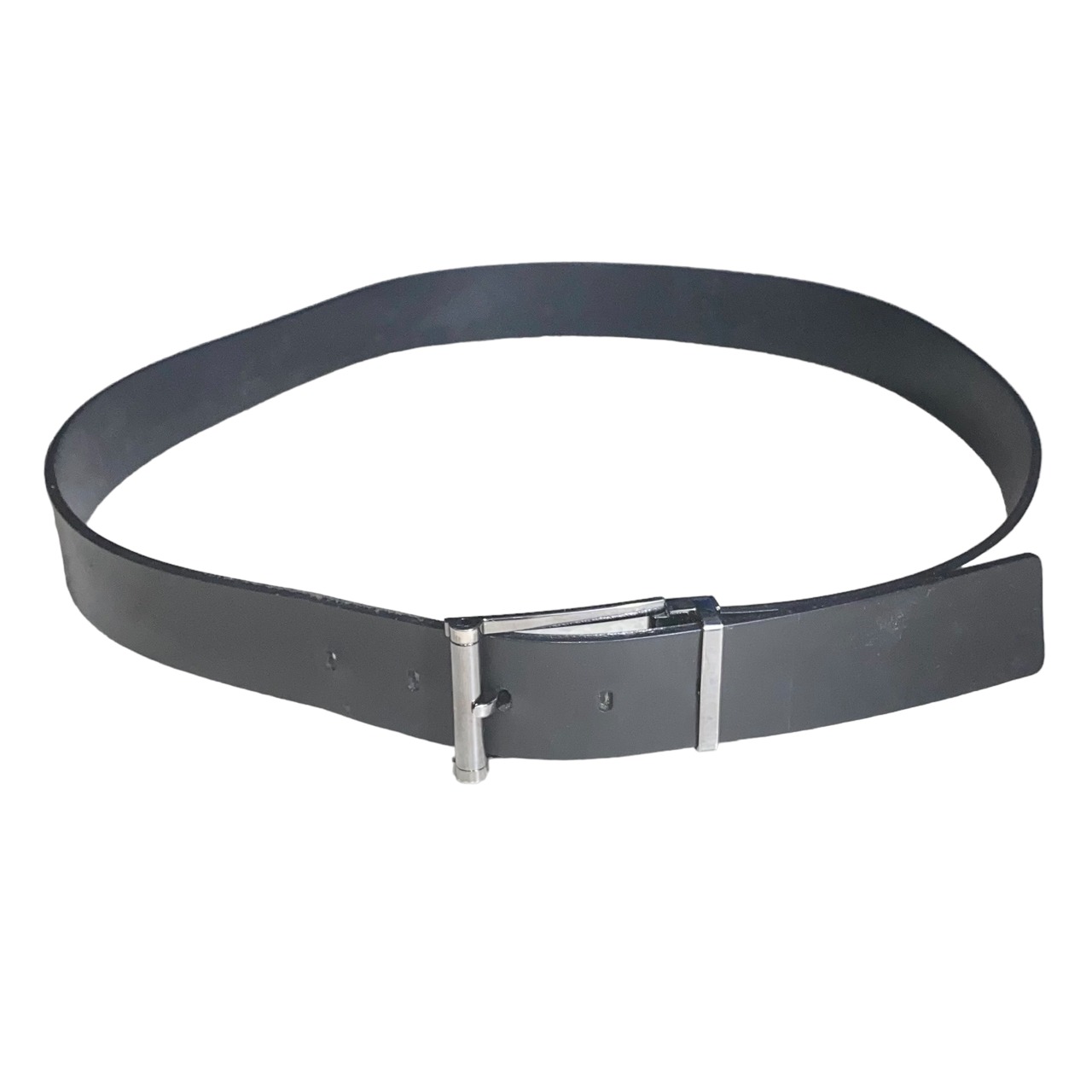 DUNHILL black leather belt