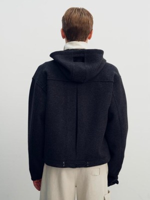 【26AW | MEN】 NULLUS ヌルス / ジャケット / WOOLEN HOODED HUNTING JACKET / NUAW26HOO001