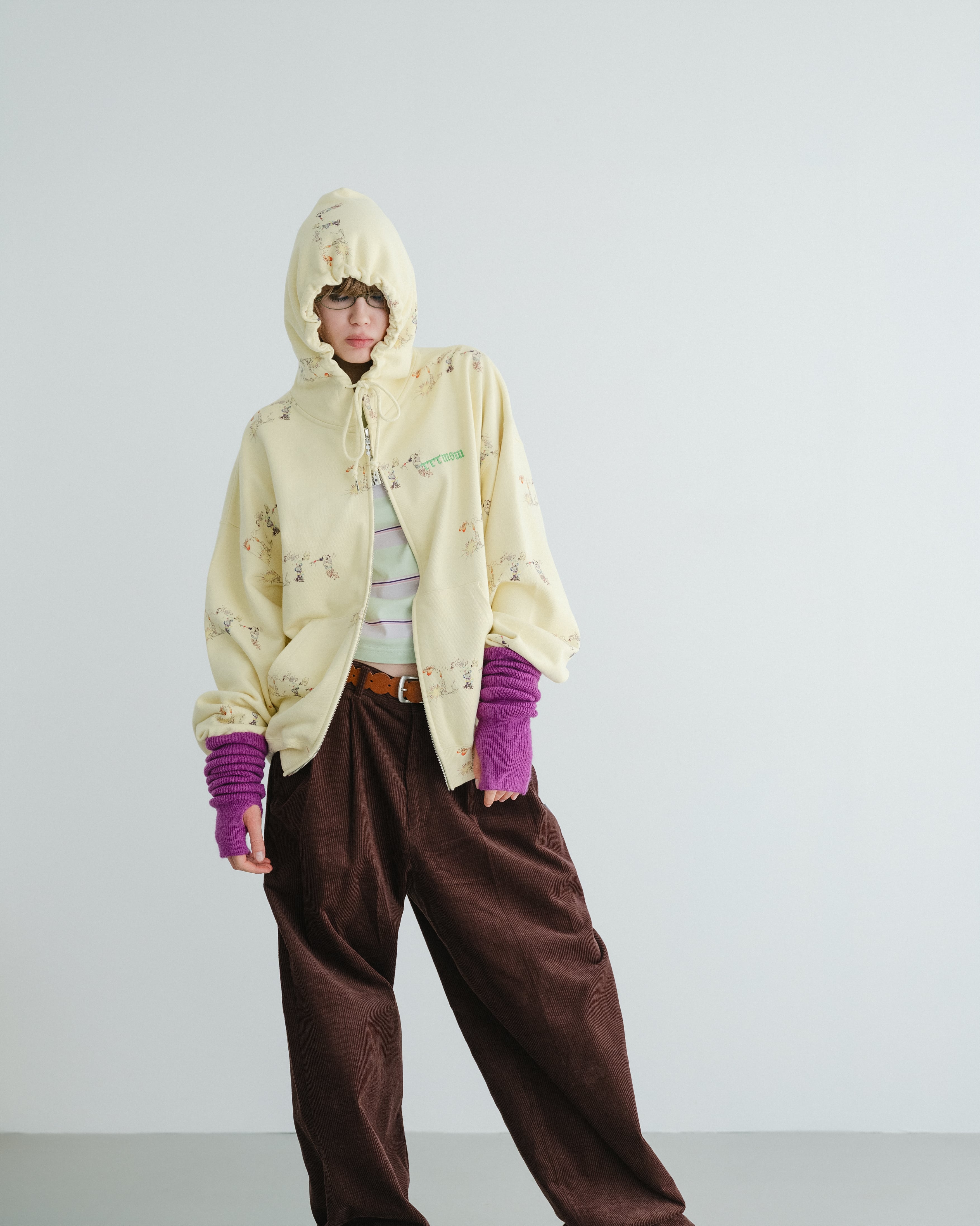 Coco zip up hoodie（LEMON YELLOW） | TTTMSW