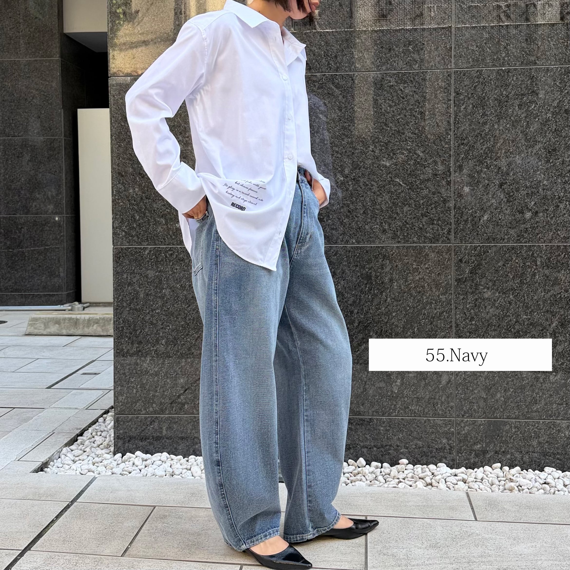 Anna Kerry 夏モロッコパンツ　ブルー　40サイズ モロッコデニムパンツ2026（NO.68261604） | AnnaKerry