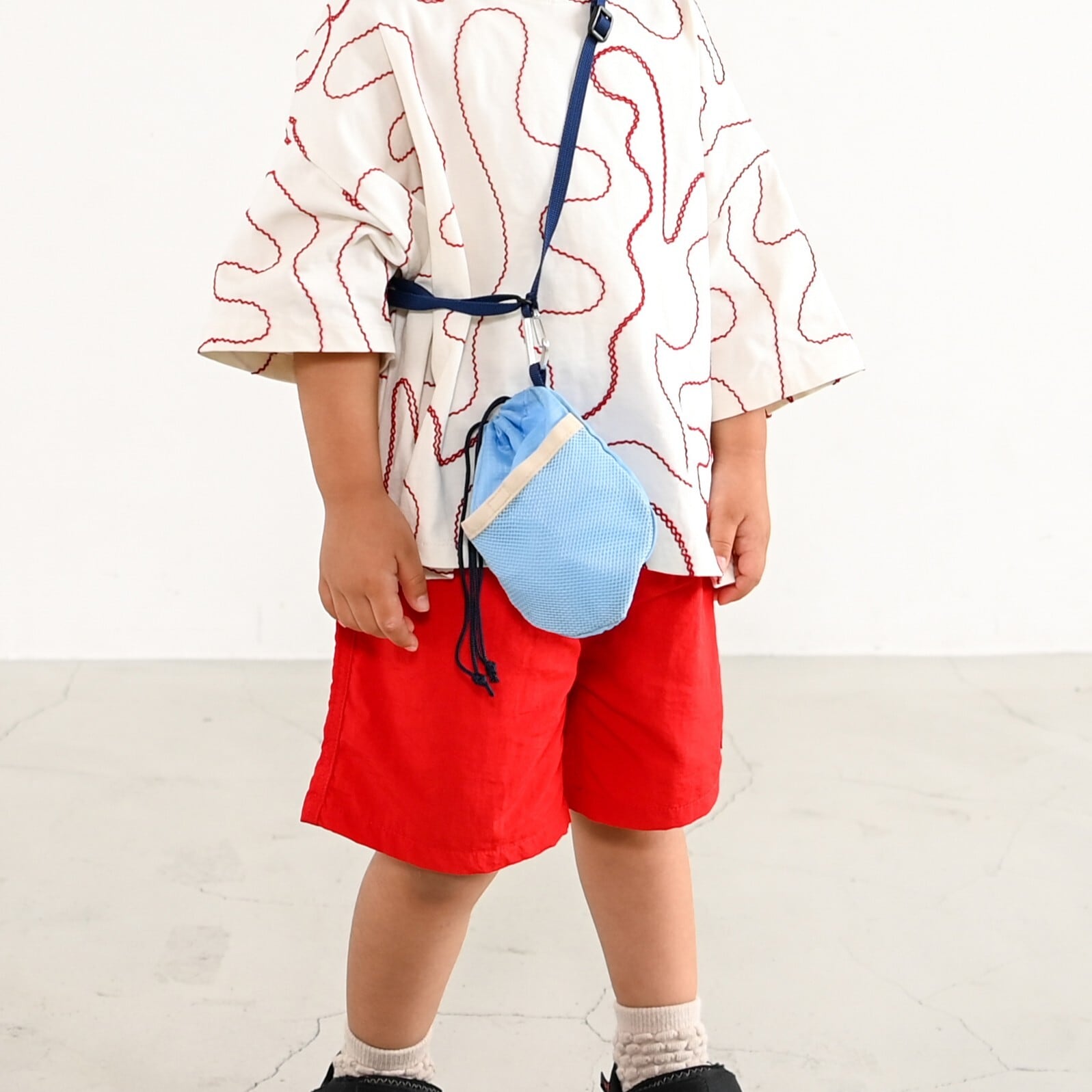 PORTER スカイブルー ポーチ　新品 Family recipe どんぐりポーチ スカイブルー | Familyrecipe