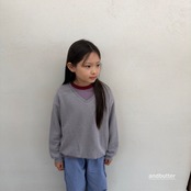 【取寄/韓国直送】and butter ソフトVネックMTM|秋服|韓国子供服|26/AT