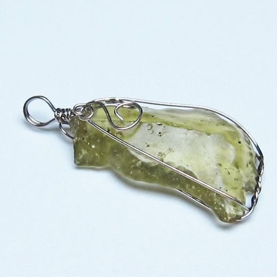 リビアングラス ペンダント 一点物 メール便可 112-13738