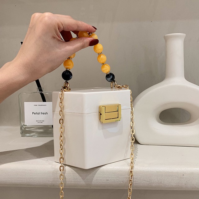 サマーチェーン ミニ 夏物 ハンドバッグ メッセンジャーバッグ 手作りハンドバック66570024385