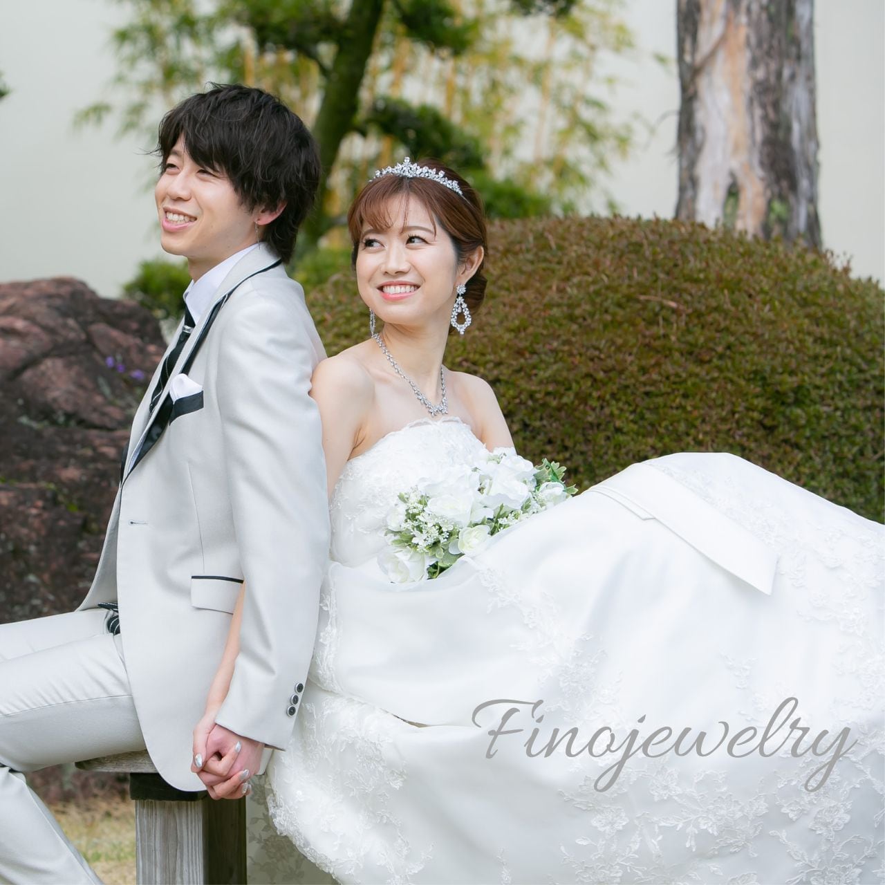 フィノジュエリーブライダル用クリスタルアクセサリーセット N005 ネックレス | ブライダルアクセサリー Finojewelry フィノジュエリー