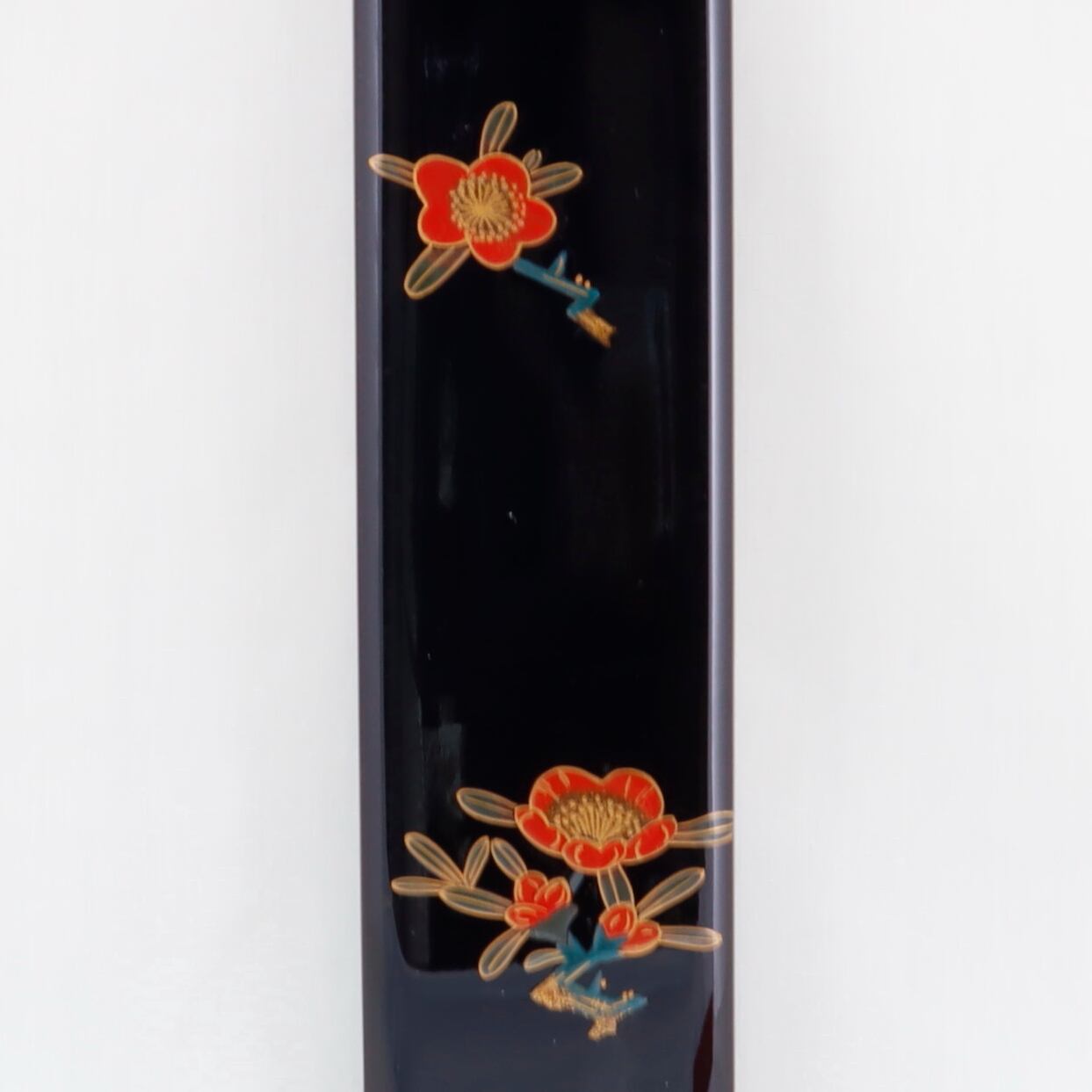 703-1 輪島塗 箸箱／黒塗／梅蒔絵 | 輪島塗 加藤漆器店 公式オンライン