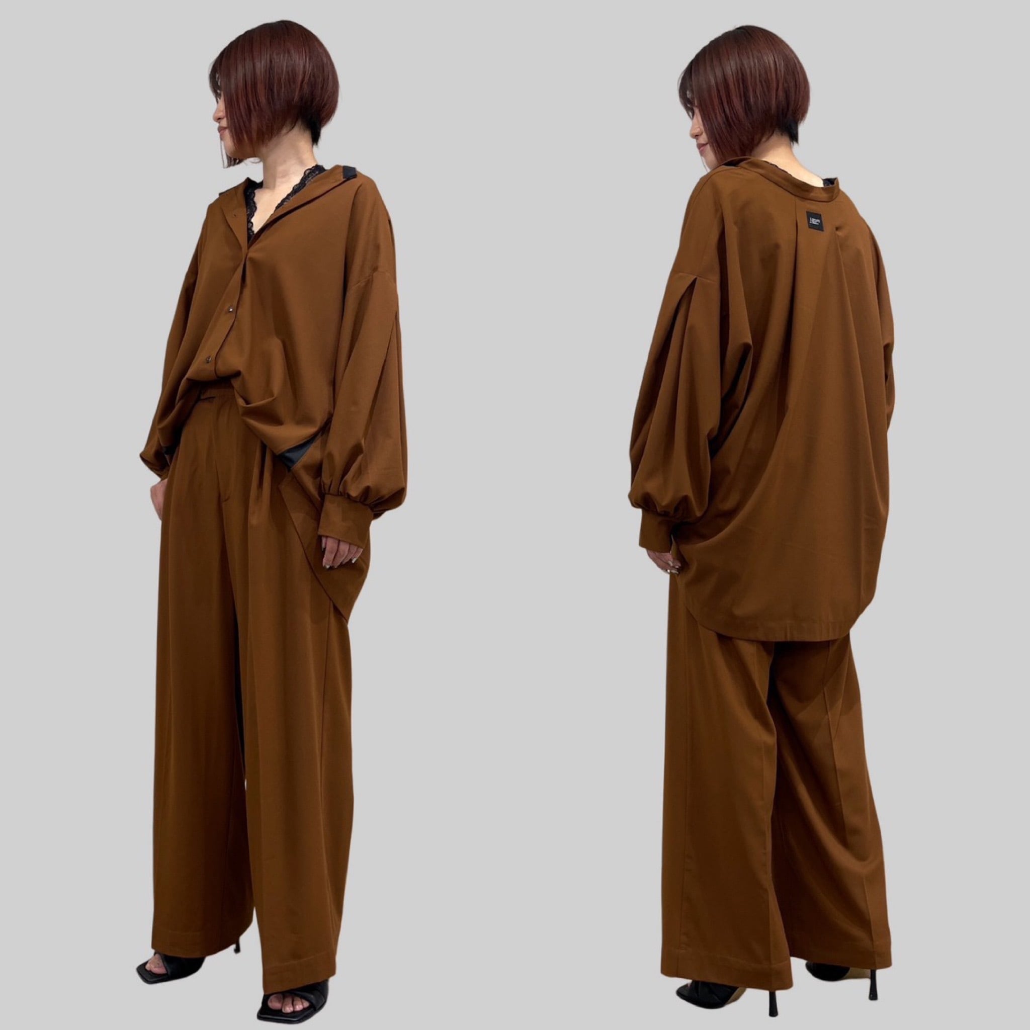★Karen Millen★ ジョーゼットワイドレッグビーチパンツ 予約販売【 ayane 】ジョーゼットワイドパンツ(853737)8月下旬