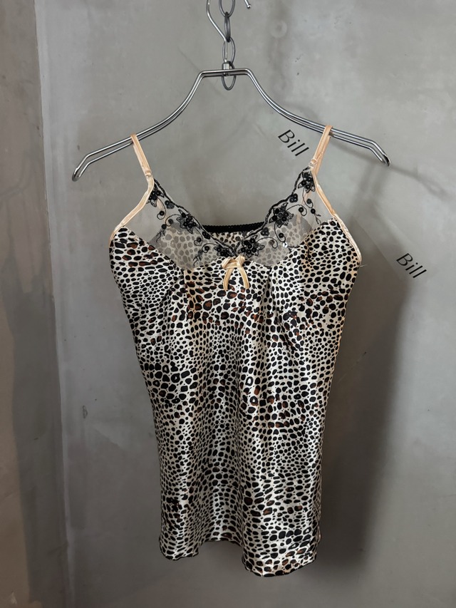 ennui leopard satin camisole(Bill vintage)