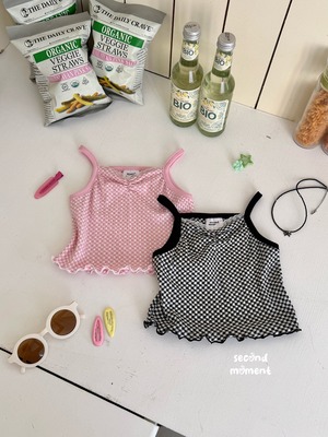 [second moment] Sugar Bomb Sleeveless / [세컨드모먼트] 슈가밤나시