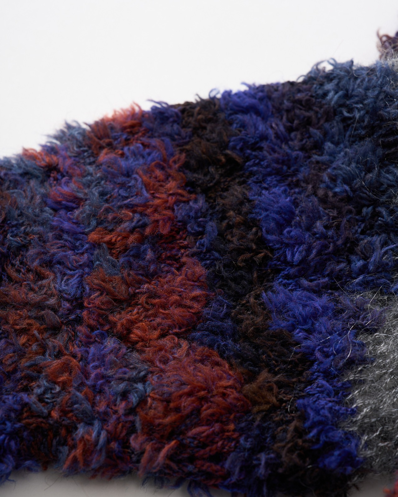 Gradient Mix Hand Intarsia Pullover Knit
