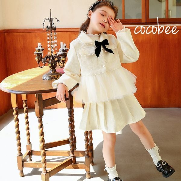 キッズ 女の子 フォーマル 制服 グレー 赤チェック クリスマス 120 Bacoshop