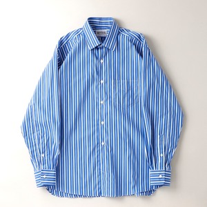 【新品】MINTENS 1930s dead stock shirts made in England "THOMAS MASON" fabrics made in JAPAN ／ デッドストック 英国製生地 トーマスメイソン コットン シャツ ブルー 日本製  オリジナルブランド 1930年代シルエット サイズ ①