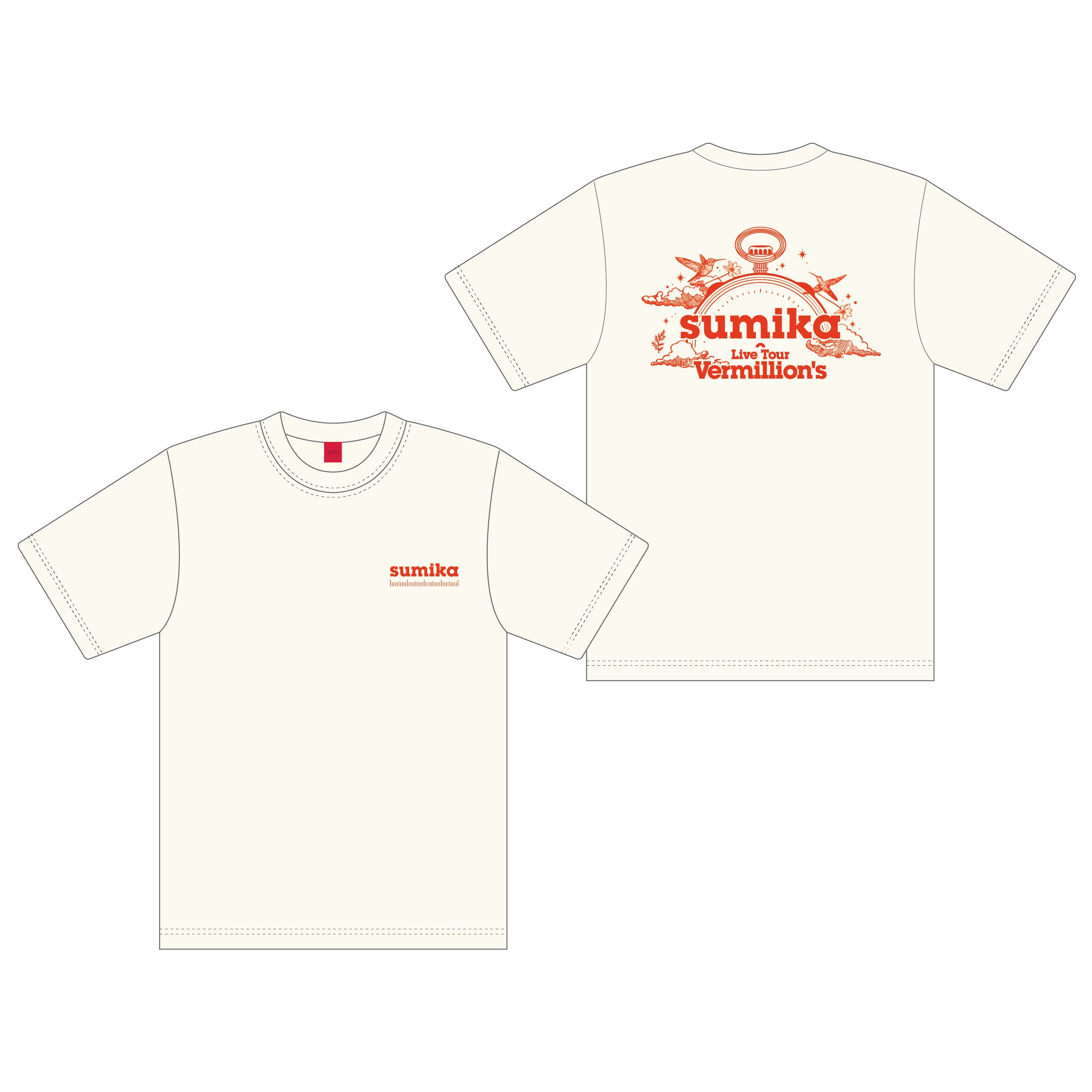 sumika / Vermillion's Tシャツ（バニラホワイト）