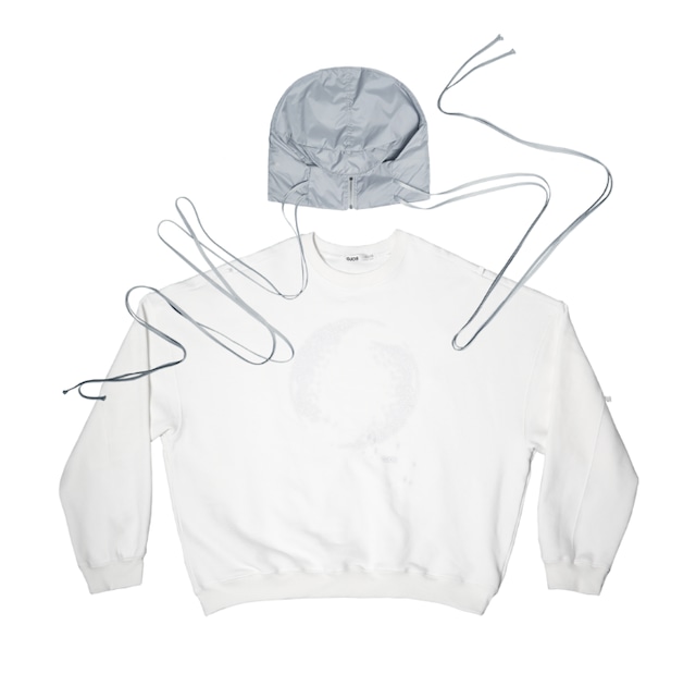 [OJOS] Detachable Hipsack Sweatshirt / White 正規品 韓国ブランド 韓国通販 韓国代行 韓国ファッション オホス