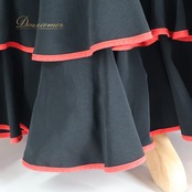 フラメンコ 衣装 BABY TEARS ベビーティアーズ ファルダ スカート ブラック系 レッド系 黒 赤 水玉 ドット 無地 ボランテ フリル ダンス パーティ 発表会 かわいい レッスン 練習 舞台衣装 かわいい ステージ衣装
