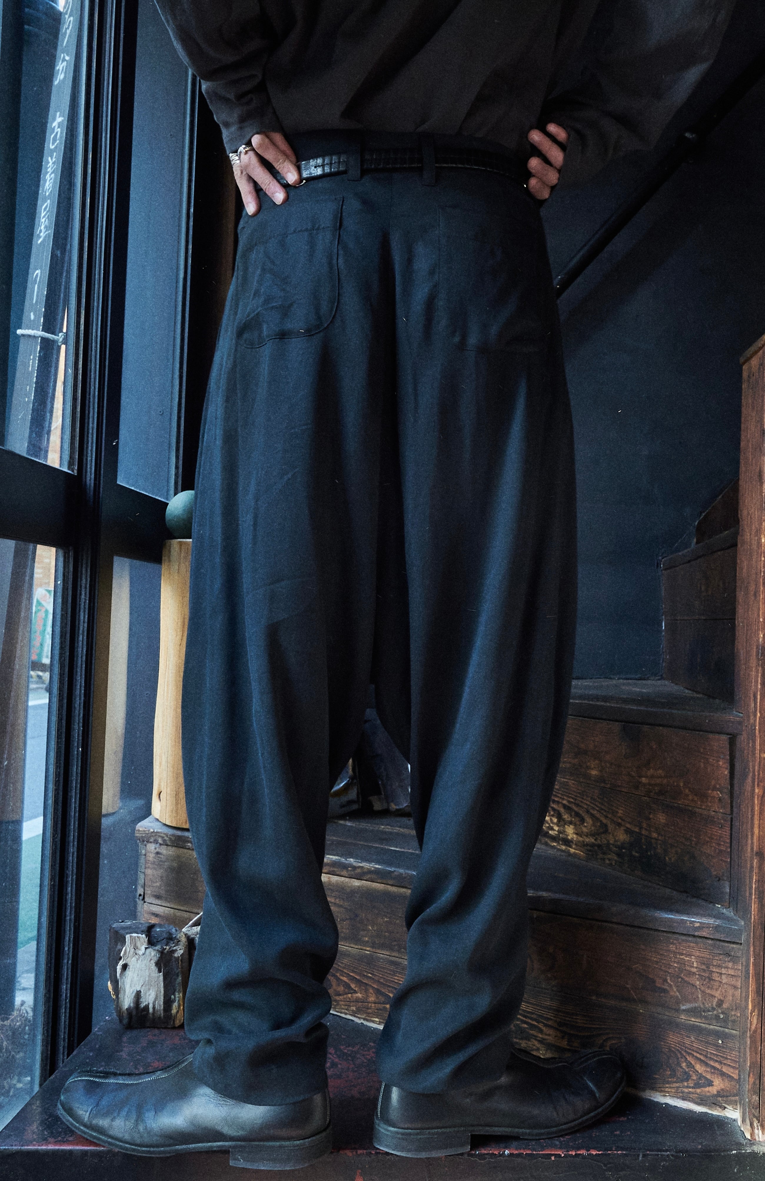 Vivienne Westwood Men Cupro Fabric Sarouel Pants | FOLLIEE.