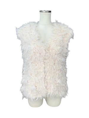 ハンドニットシャギーベスト Ivory