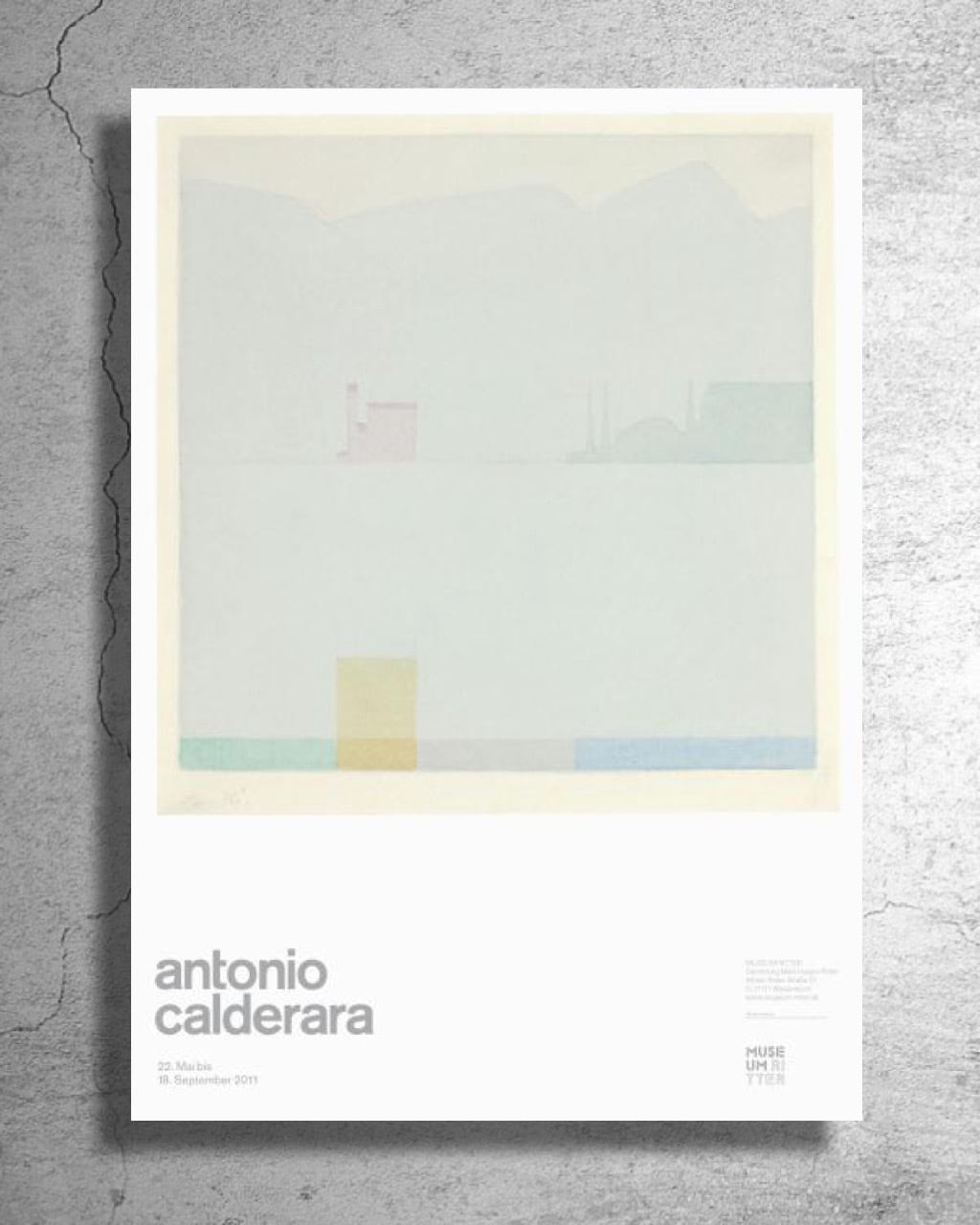 【現地完売品】画家『アントニオ・カルデラーラ』ドイツの現代美術館制作ポスター