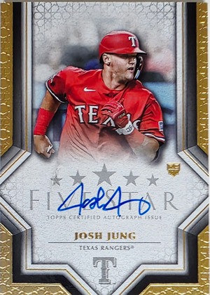 【TOPPS CERTIFIED AUTOGRAPH】ジョシュ・ユング | 2023 Topps Five Star #FSA-JJU | テキサス・レンジャーズ |