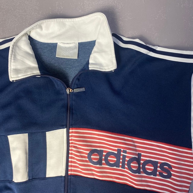 adidas アディダス トラックジャケット メンズM 古着 ジャージ 袖 