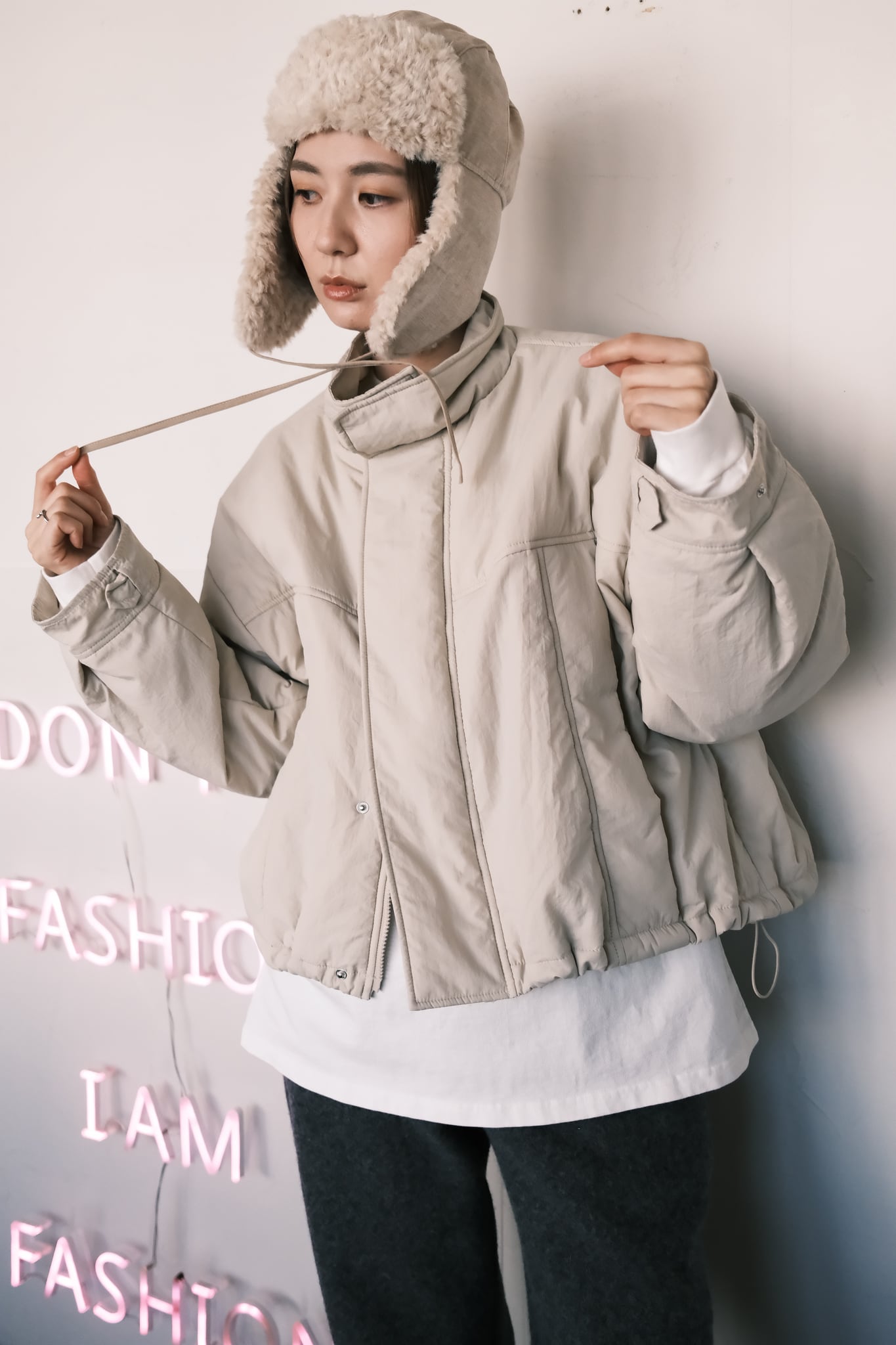 寺島様専用ページNOMINE ショート モンスターパーカー Ivory