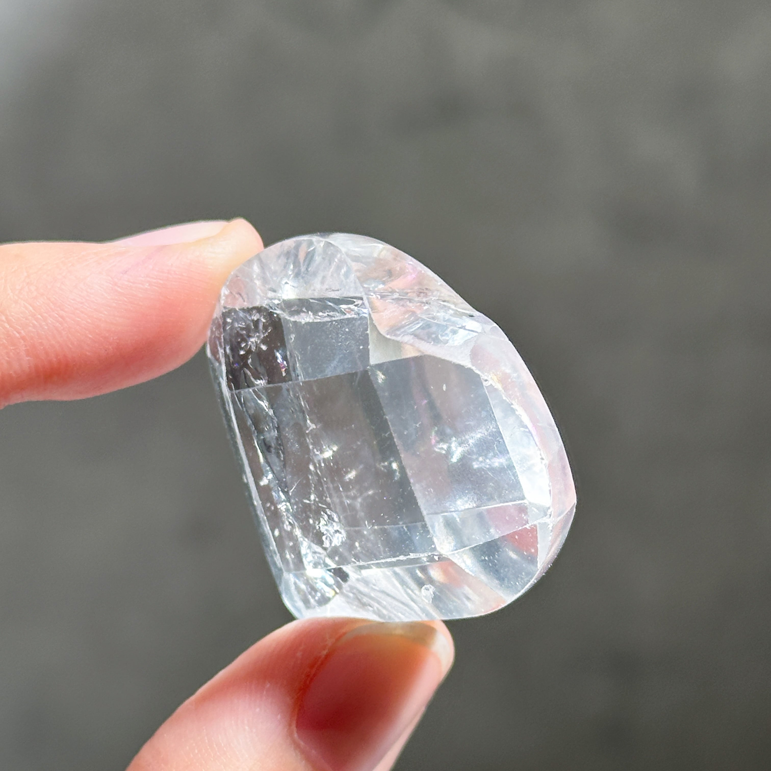 バイーア産レムリアンクォーツファセットハート03◇ Lemurian Quartz