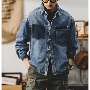 Work pocket denim shirt 0282