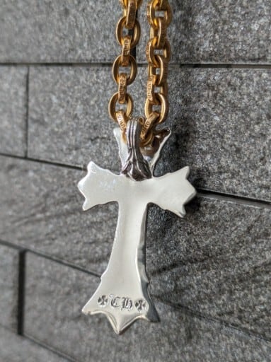 CHROME HEARTS クロムハーツ 18kWG ダブルクロス パヴェダイヤ CHROME HEARTS クロムハーツ 18kWG ダブルクロス パヴェダイヤ