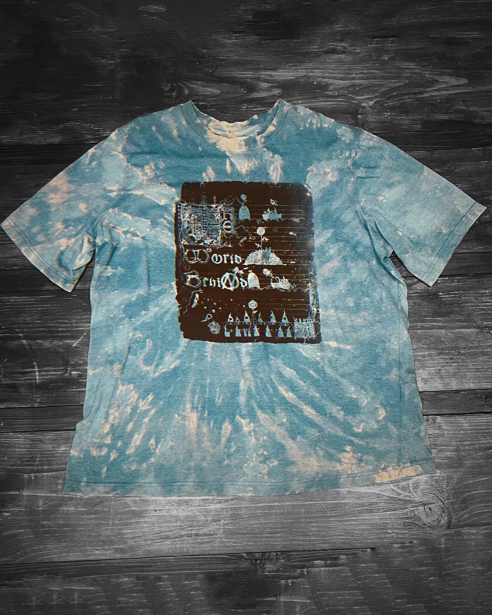 used bleach big t-shirt[Rose]