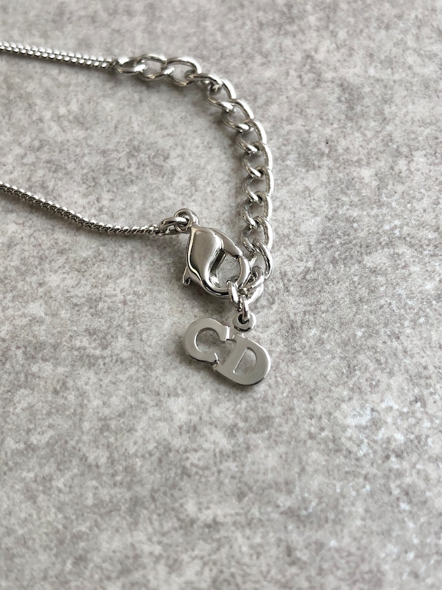 Christian Dior クリスチャン ディオール ネックレス シルバー Diorロゴ vintage ヴィンテージ オールド 3irz2e