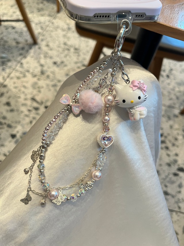 オリジナル手作りビーズストラップ PK3