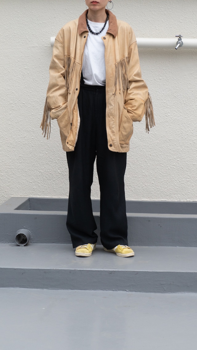 "Adventure Bound by WILSONS" '90s vintage Fringe Leather Jacket