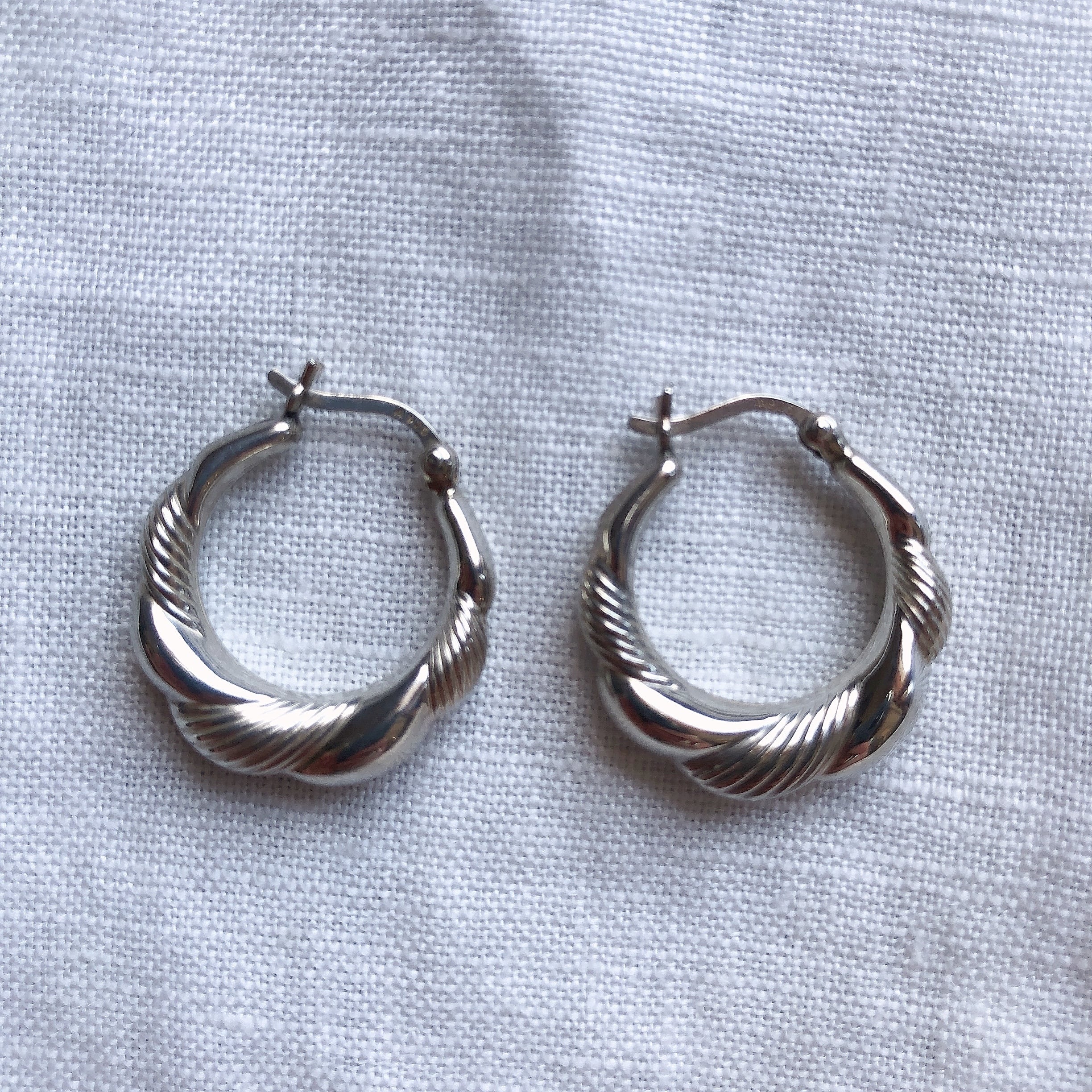 vintageシルバーデザインフープピアスsilver925 | CHAINON vintageシルバーデザインフープピアスsilver925 | CHAINON
