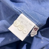 WALL GUY SHIRT PAPAS パパス 総柄 BD ボタンダウン 長袖シャツ 48/M /ブルー系 メンズ メンズ トラッド アイビー