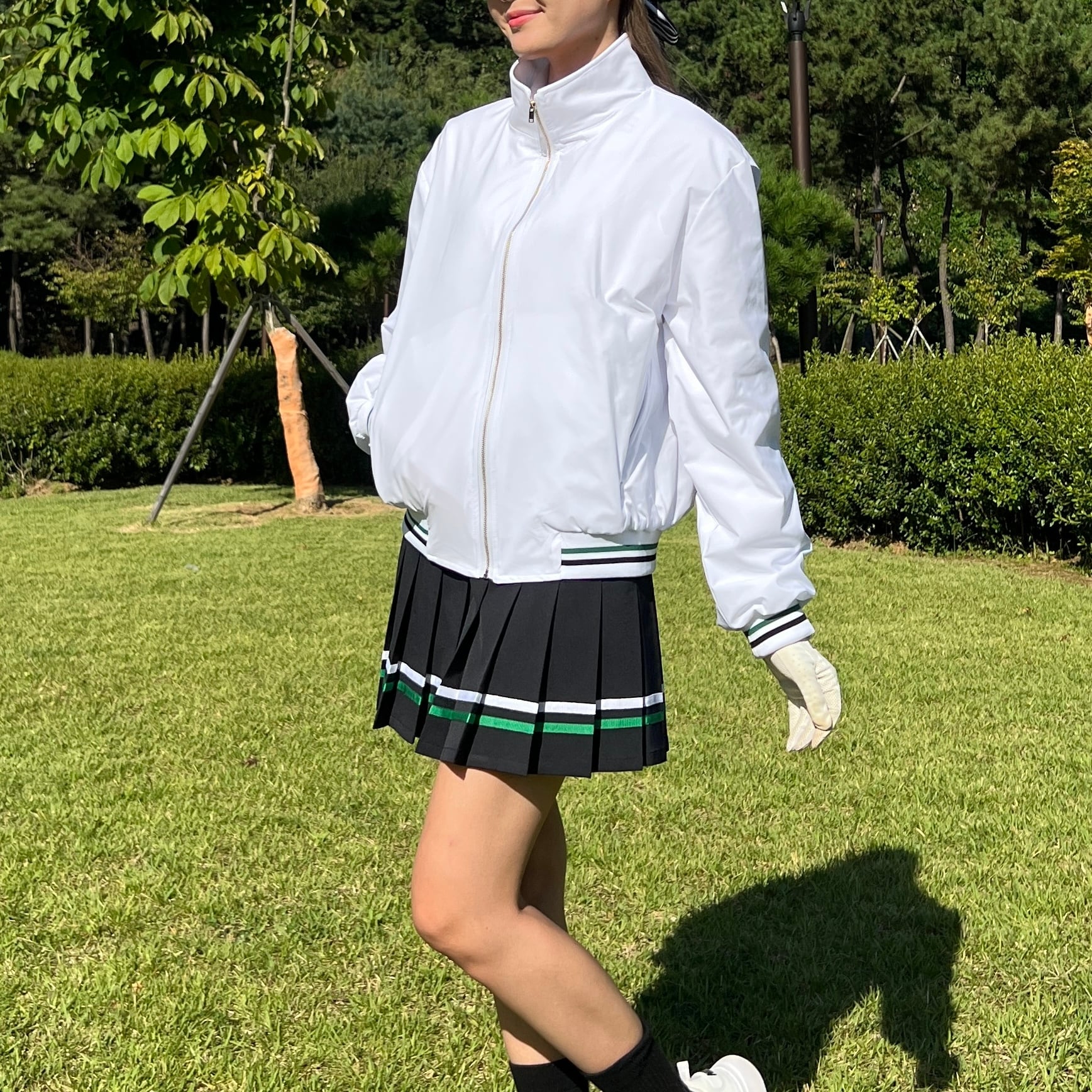 スマイルゴルフジャンパー(2color) | R.E.M GOLF｜韓国ゴルフウェア