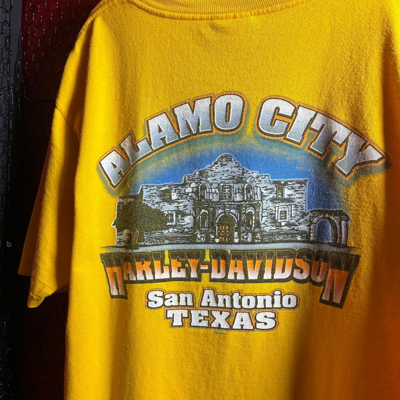 00s USA製　Harley-Davidson Tシャツ　黄色　ハーレー