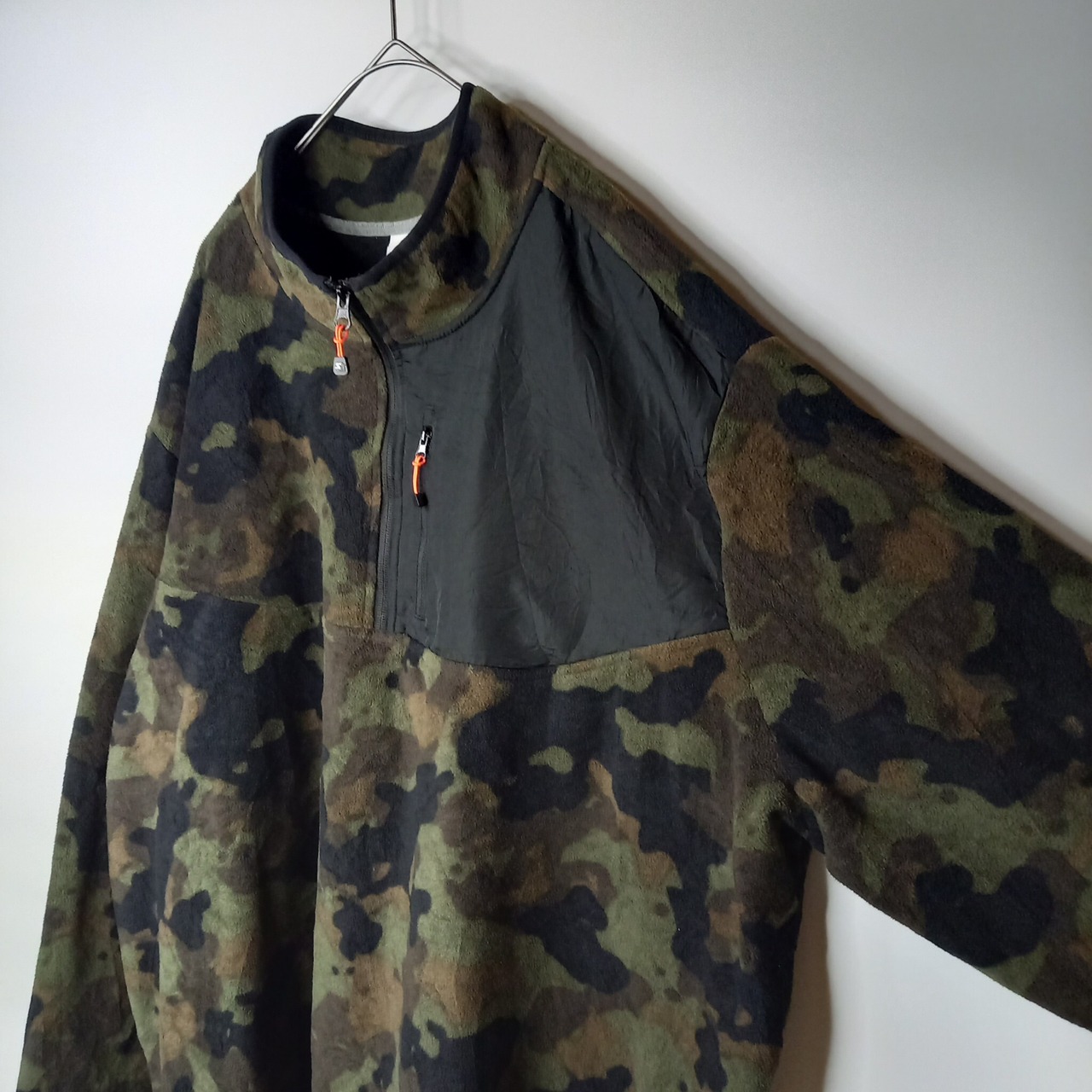 スターター　ハーフジップ　フリース　プルオーバー　迷彩柄　オリーブ　カモ　3XL
