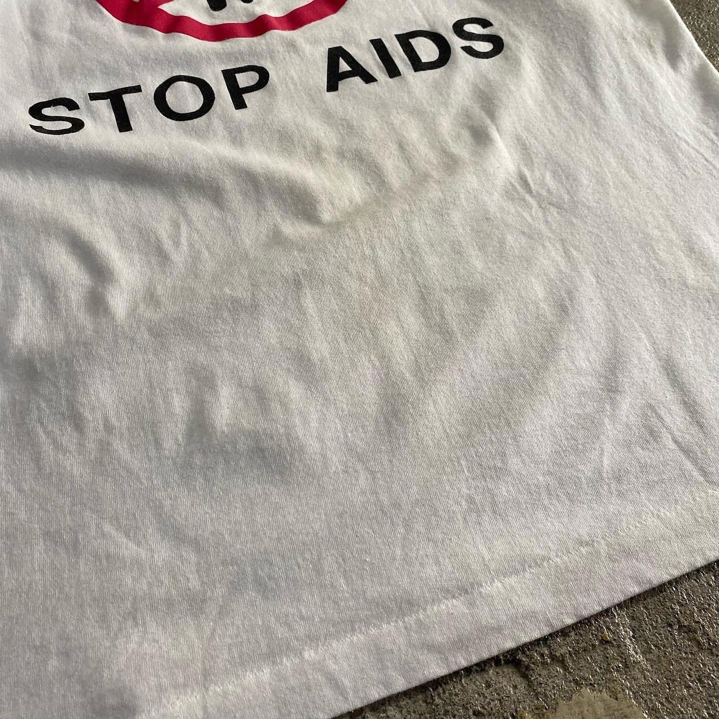 80s STOP AIDS T-shirt | What