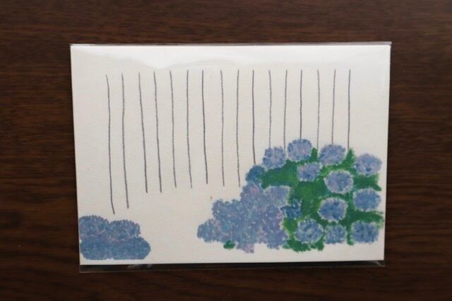 紫陽花のレターセット