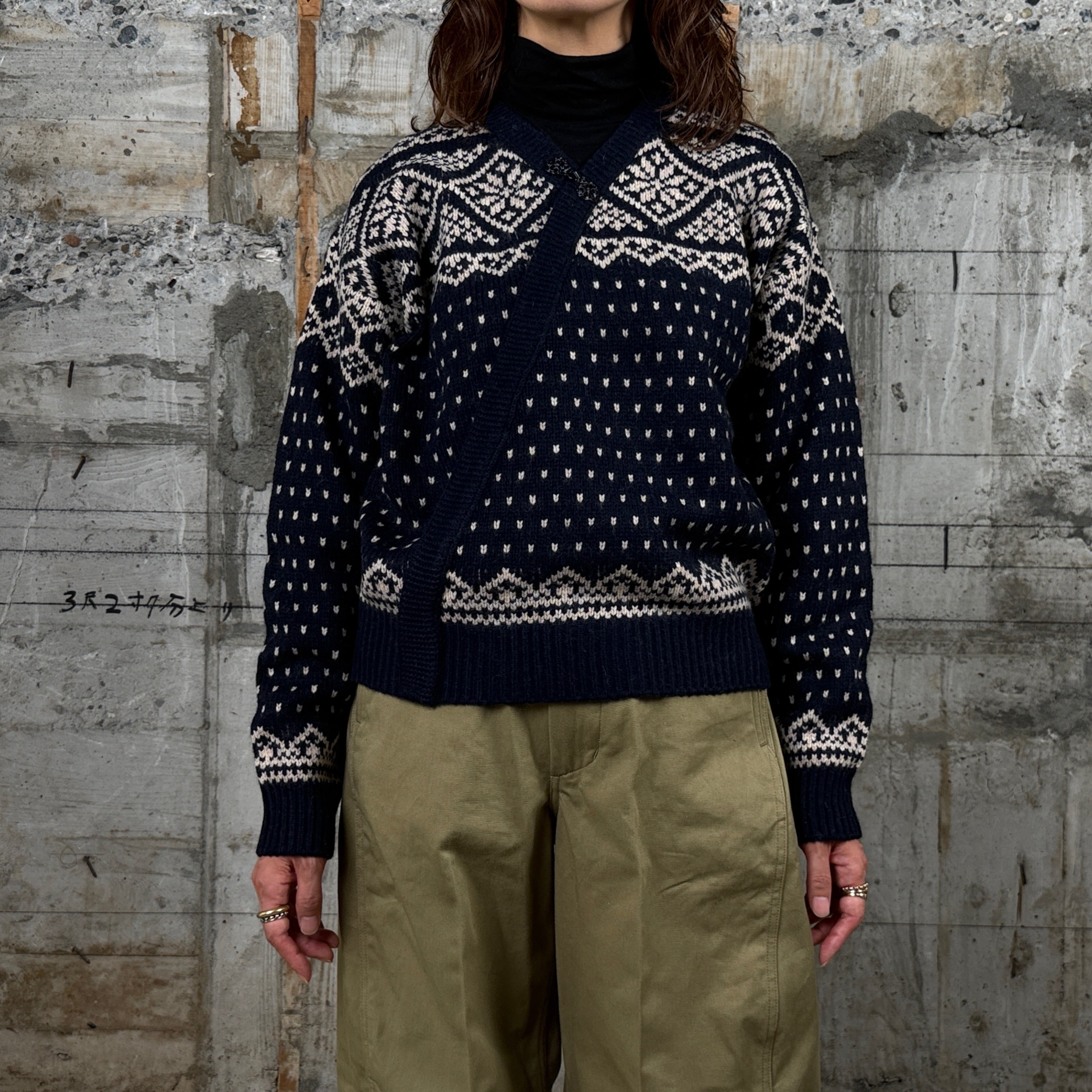 HYKE【ハイク】 NORDIC WRAP SWEATER (11441) | glamour online