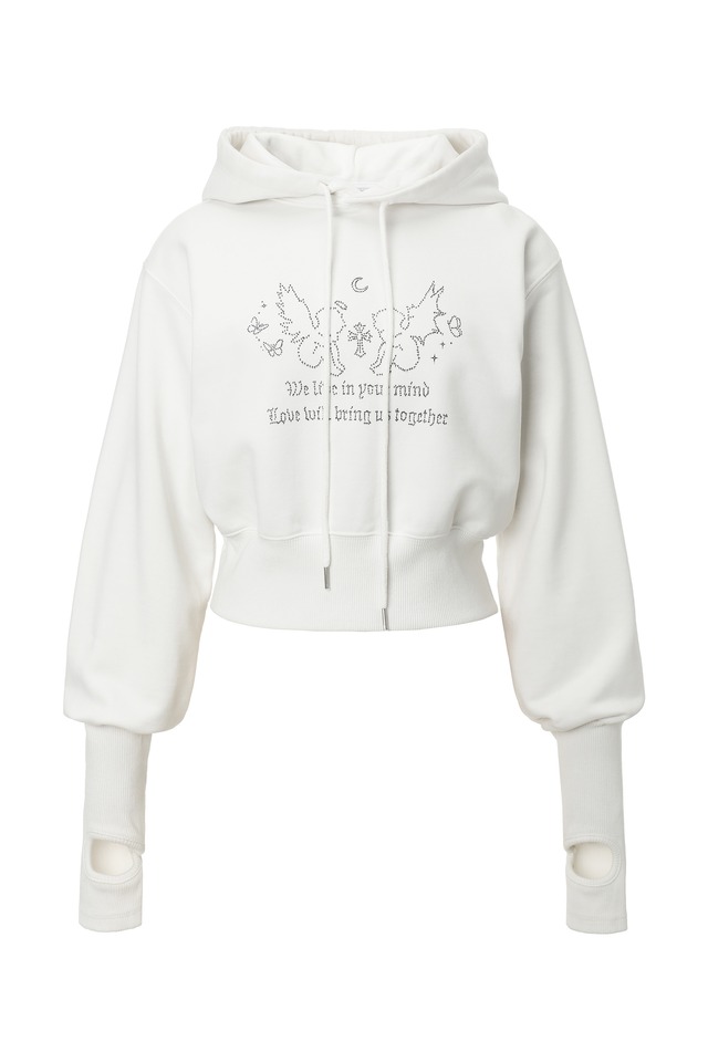 [threetimes] Fairy hoodie Ivory 正規品 韓国ブランド 韓国通販 韓国代行 韓国ファッション スリータイムズ 日本 店舗
