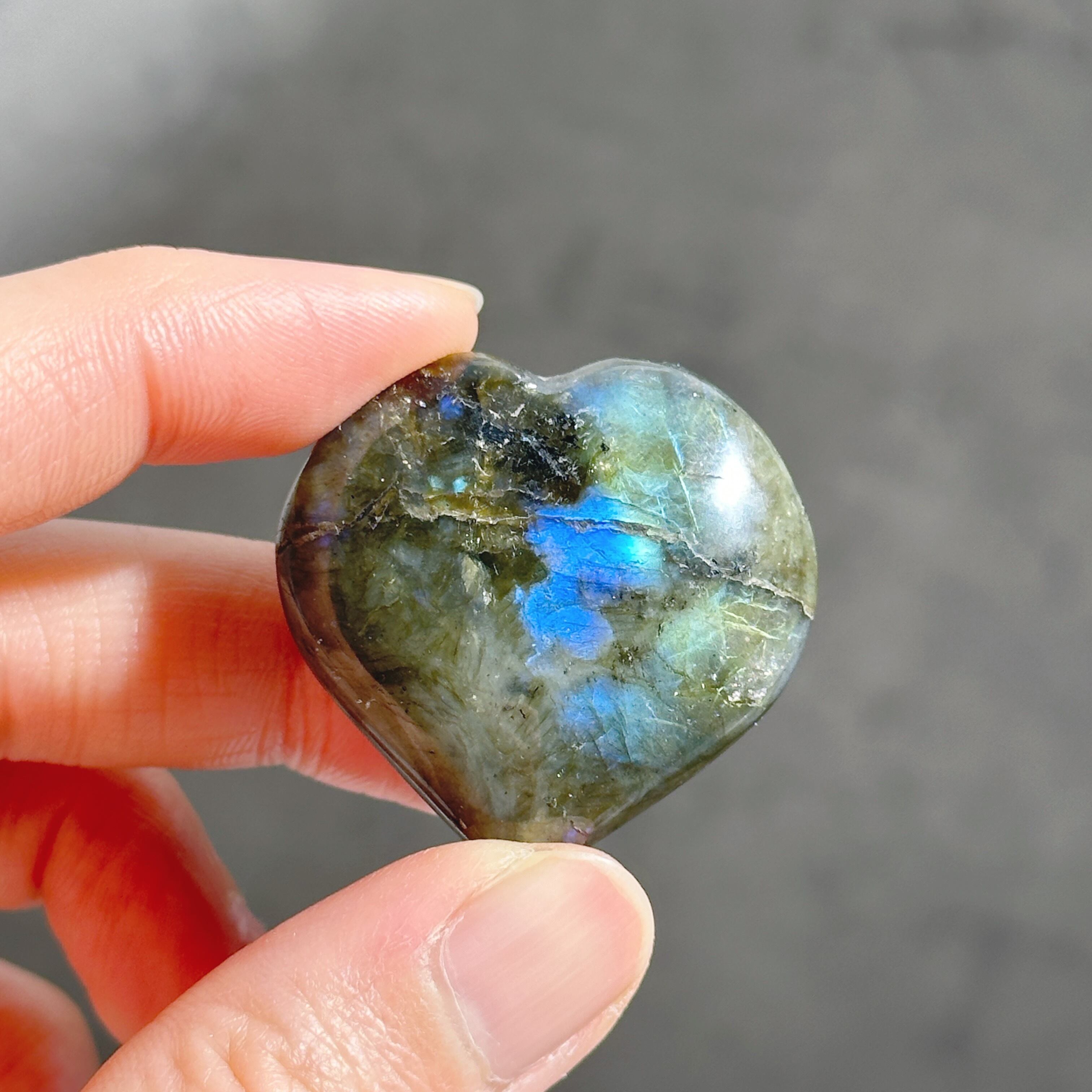 ラブラドライト ハート13◇ Labradorite ◇天然石・鉱物